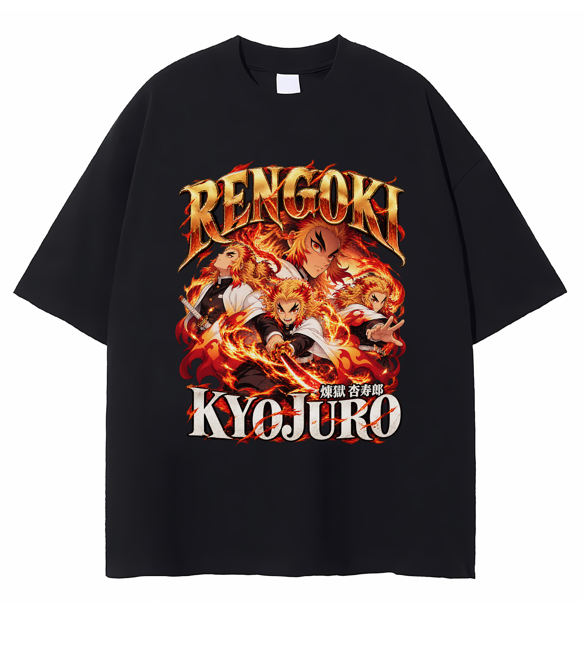 Demon Slayer Rengoku Kyojuro T-shirt Demon Slayer Rengoku Kyojuro T-shirt