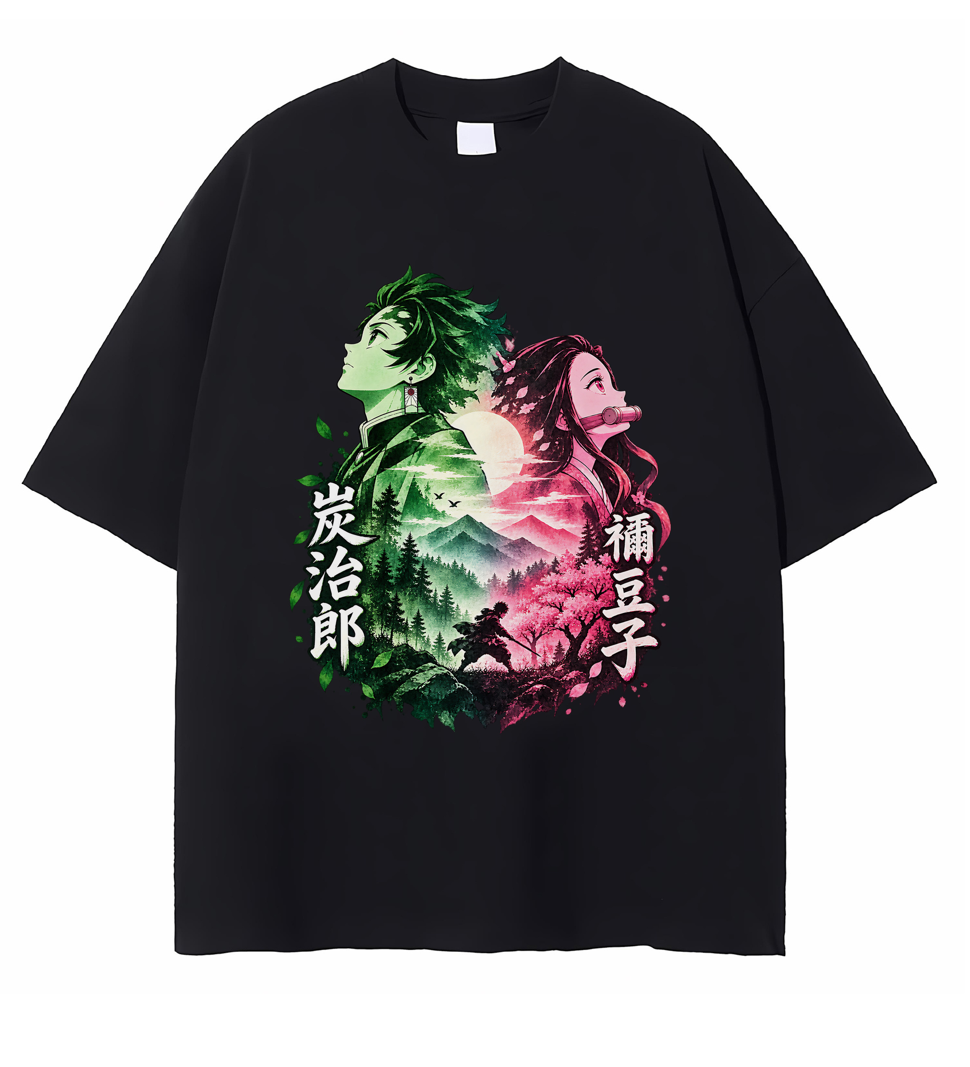 Demon Slayer Tanjiro Nezuko T-shirt Demon Slayer Tanjiro Nezuko T-shirt