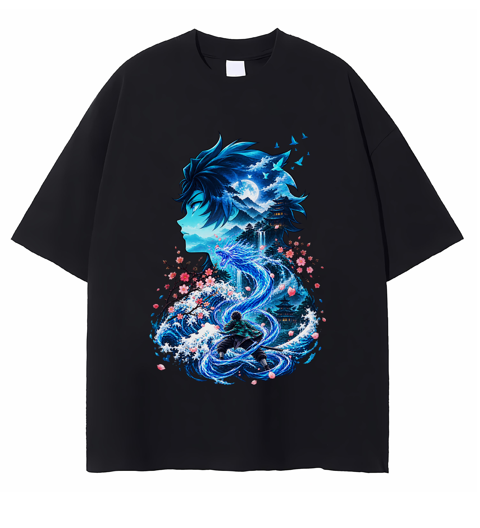 Demon Slayer Tanjiro Water Breathing T-shirt Demon Slayer Tanjiro Water Breathing T-shirt