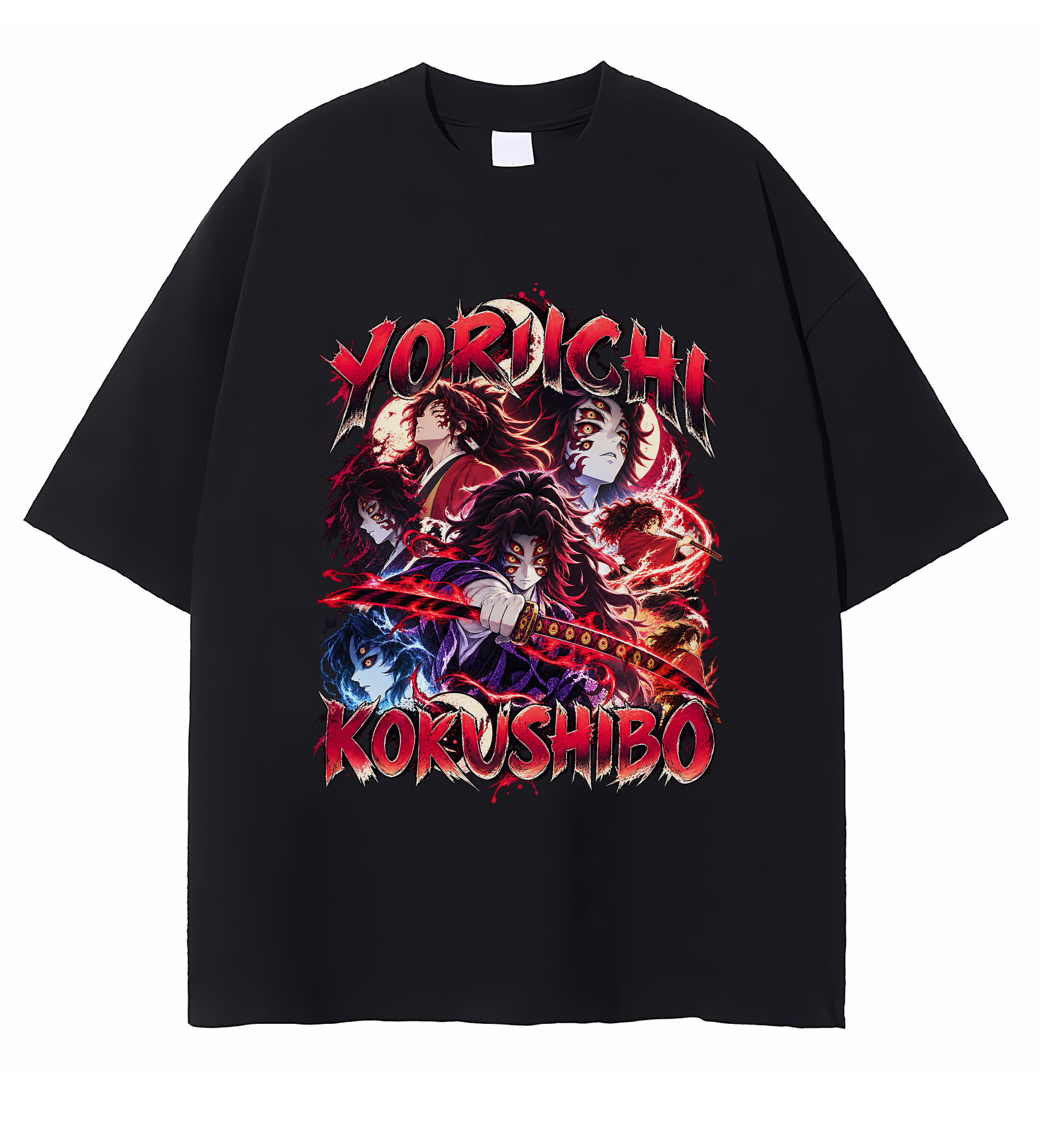 Demon Slayer Yoriichi And Kokushibo Duality T-shirt Demon Slayer Yoriichi And Kokushibo Duality T-shirt